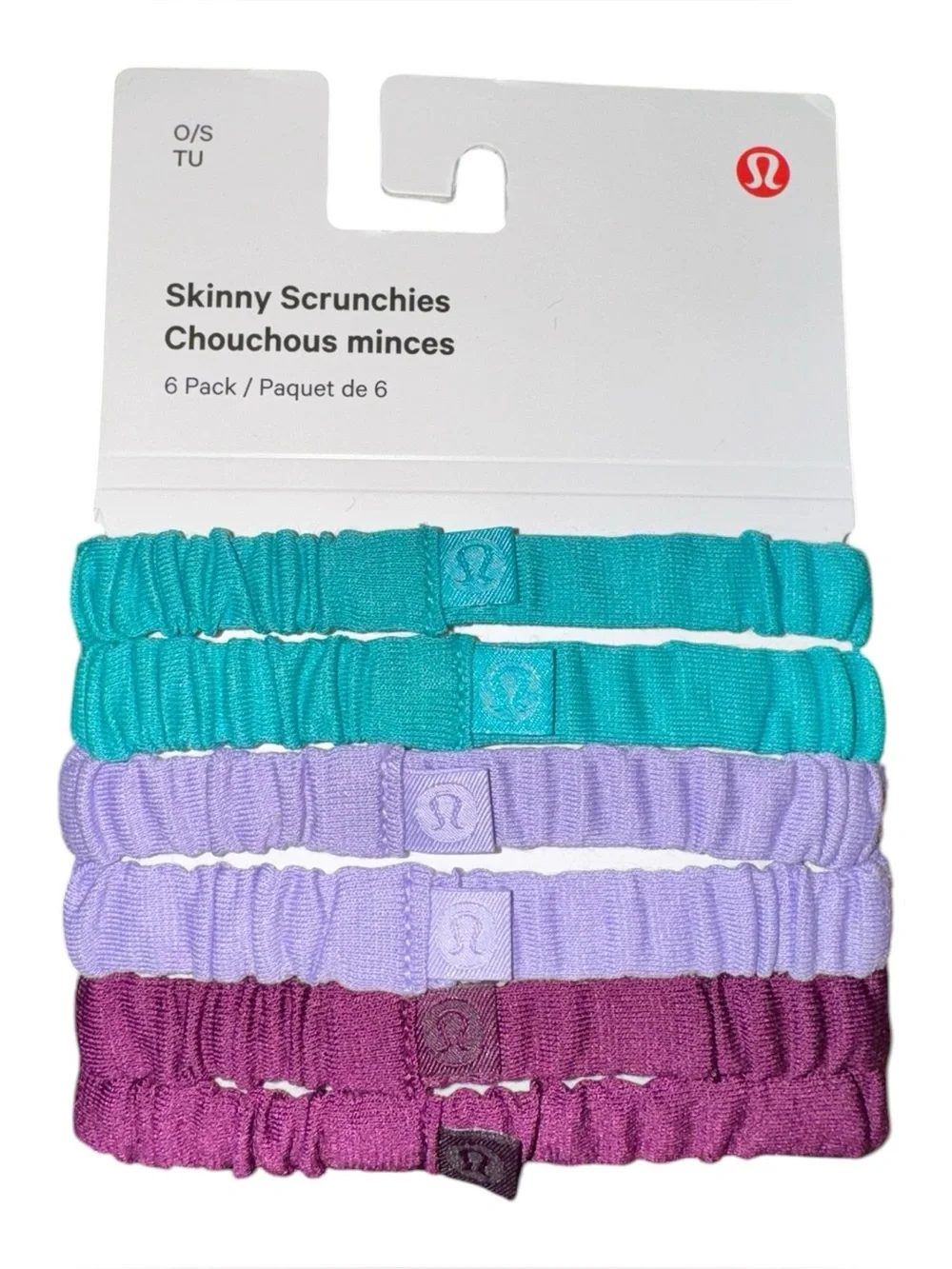 Lululemon Skinny Scrunchies 6 Pack BTPC LBRE ULTP NWT Hair Ties